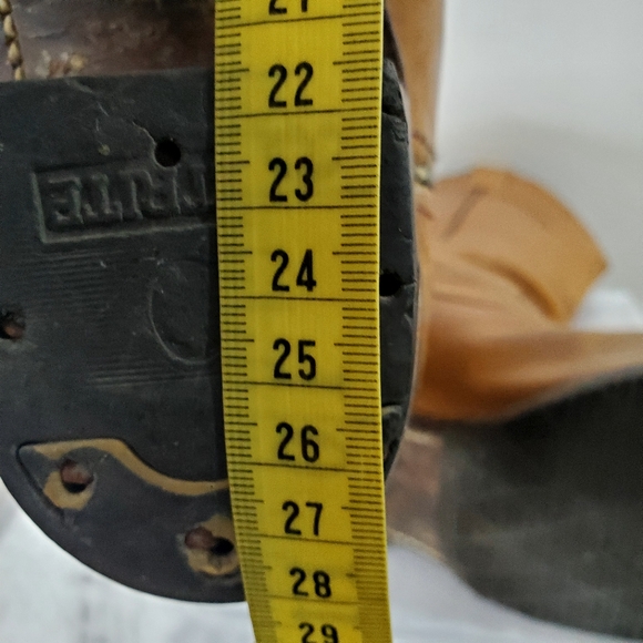 Steel Cap Vintage Leather Cowboy Boots - Picture 12 of 16